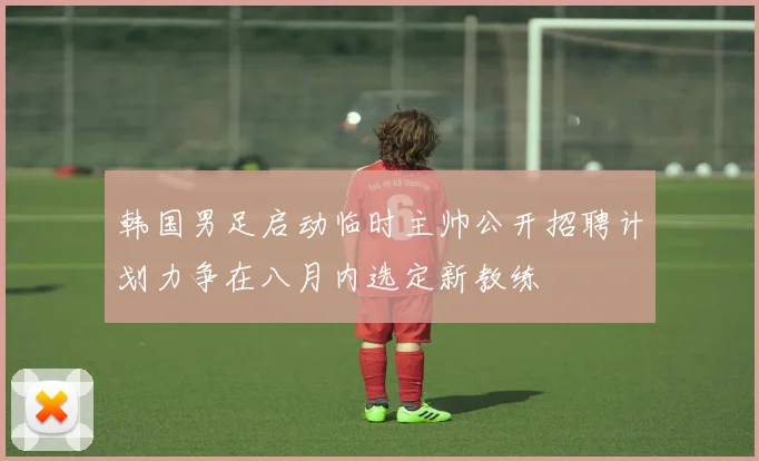 韩国男足启动临时主帅公开招聘计划力争在八月内选定新教练